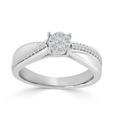 Auriya 1/4ctw Diamond Engagement Ring 14k Gold