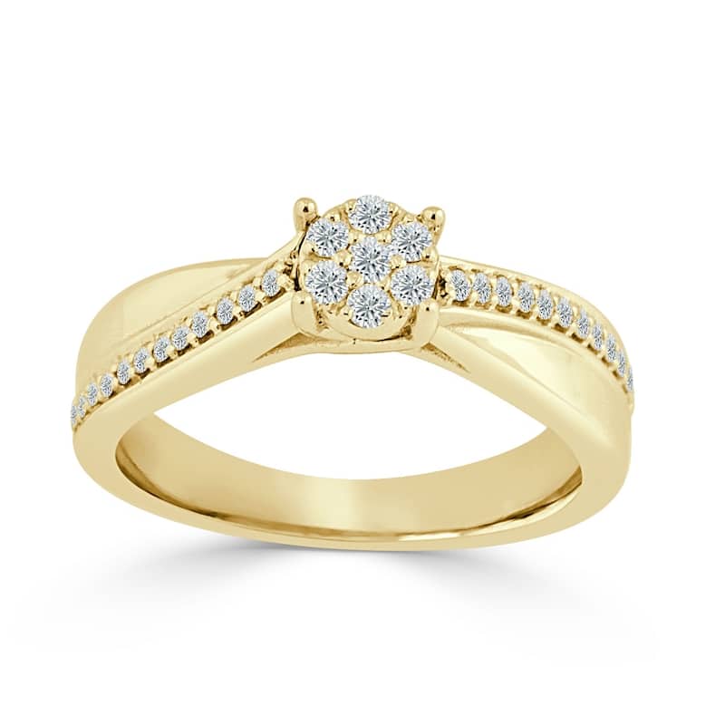 Auriya 1/4ctw Diamond Engagement Ring 14k Gold