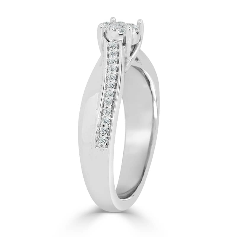 Auriya 1/4ctw Diamond Engagement Ring 14k Gold
