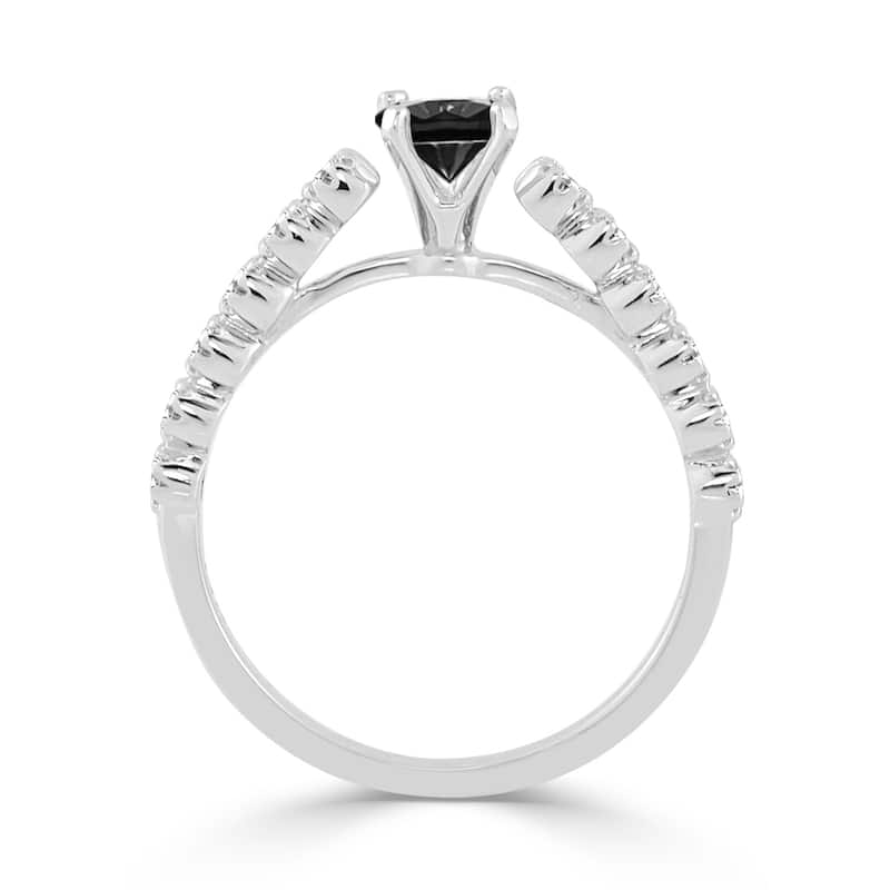 Auriya 3/5ctw Black Diamond Engagement Ring 14K Gold