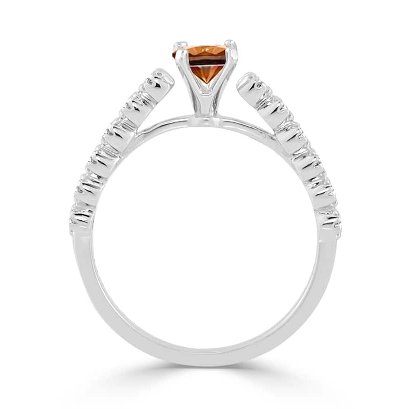 Auriya 3/5ctw Brown Diamond Engagement Ring 14K Gold