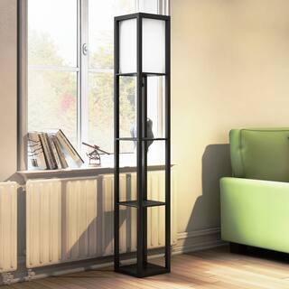 Porch Den Delano Douglas Floor Lamp Etagere Organizer Storage Shelf