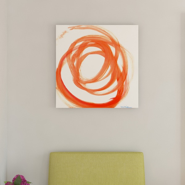 Porch & Den Orange Swirl II' Canvas by Dana McMillan. Opens flyout.