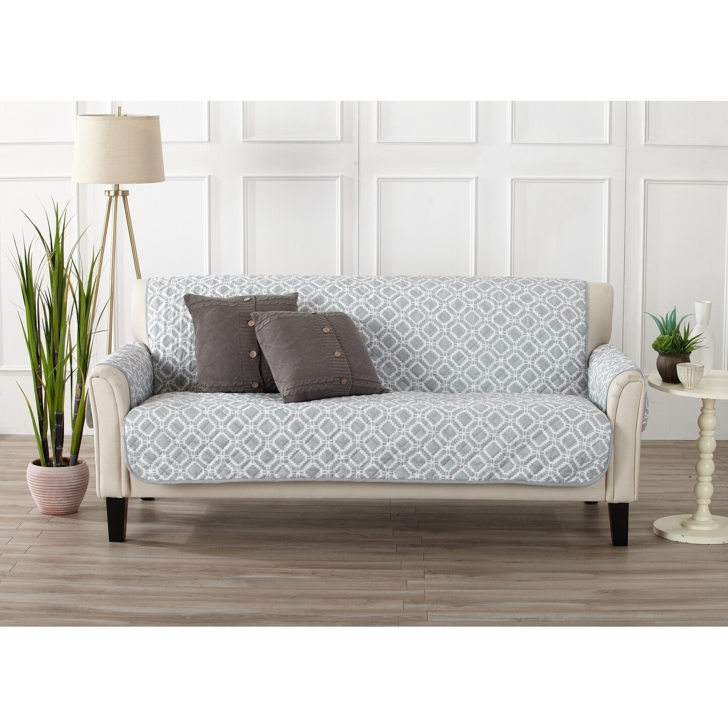 Two Fresh for sale online hOme Fashion Designs Deluxe Reversible Quilted Furniture Protector 