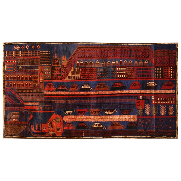 Handmade Balouchi Wool Rug (Afghanistan) - 3' x 5'3