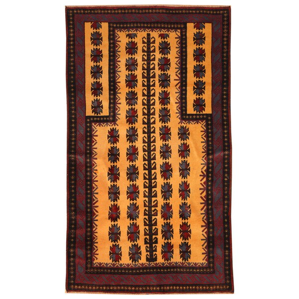 Handmade Balouchi Wool Rug (Afghanistan) - 2'10 x 4'11