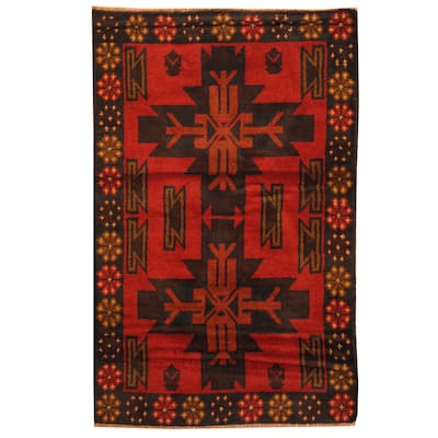 Handmade Balouchi Wool Rug (Afghanistan) - 2'10 x 4'6