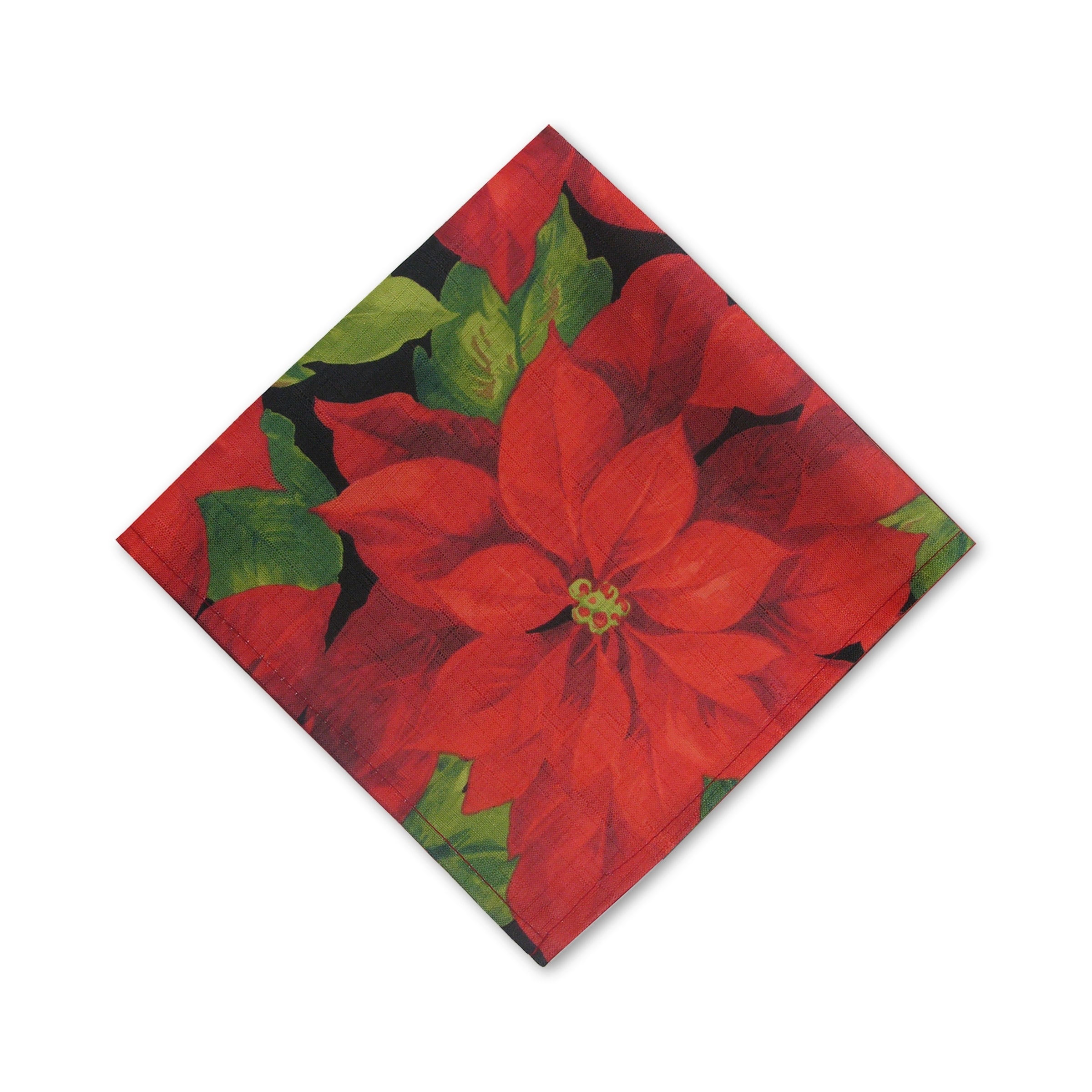 Celebrate the Season Poinsettia Christmas Holiday Party Paper Dinner Napkins