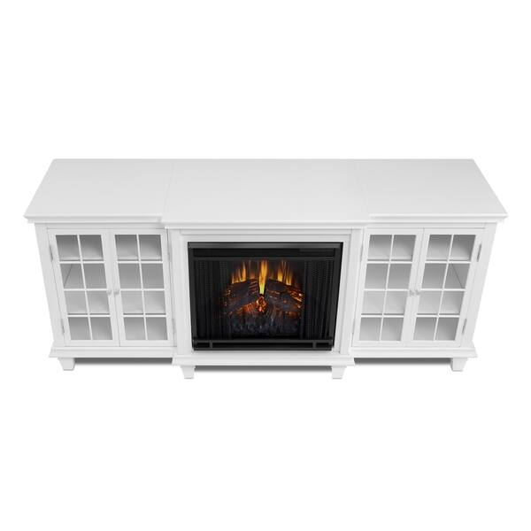 Shop Marlowe Electric Fireplace White Free Shipping Today
