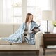 preview thumbnail 20 of 19, Beautyrest Tessa Microlight to Berber Heated Snuggle Wrap