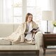 preview thumbnail 4 of 19, Beautyrest Tessa Microlight to Berber Heated Snuggle Wrap
