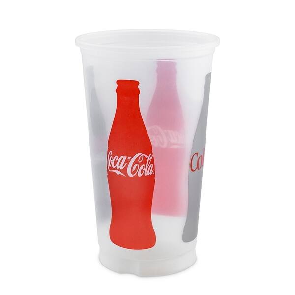 20 oz coke design trans cups with lids case of 80 bed bath