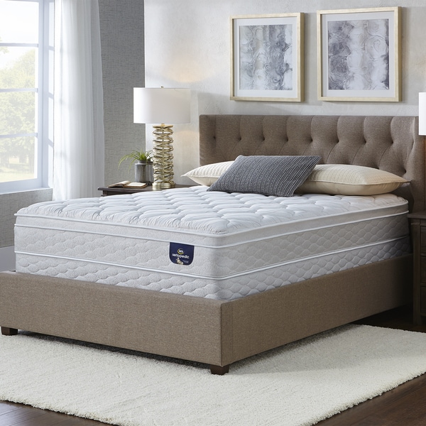 Shop Serta Chrome 9inch Eurotop Kingsize Mattress On