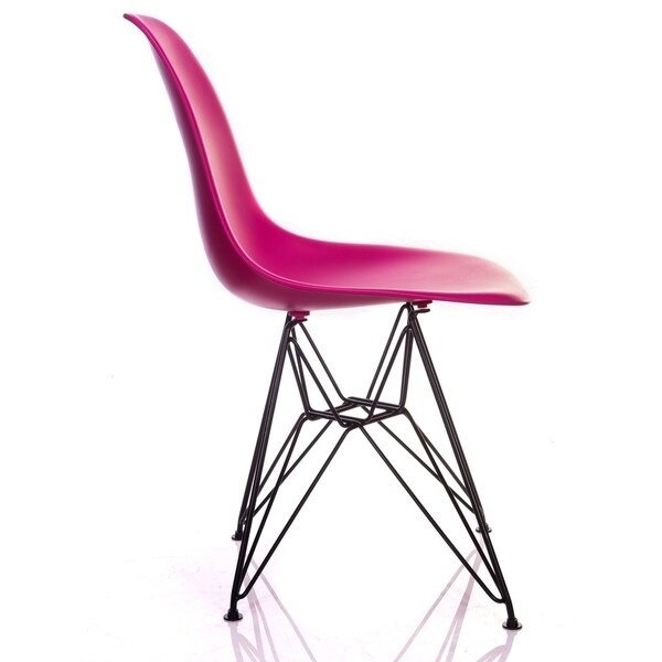 pink mid century modern chair