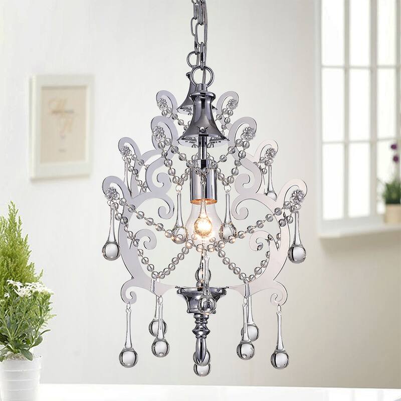 Masalia 1-Light 13-Inch Chrome Mini Chandelier