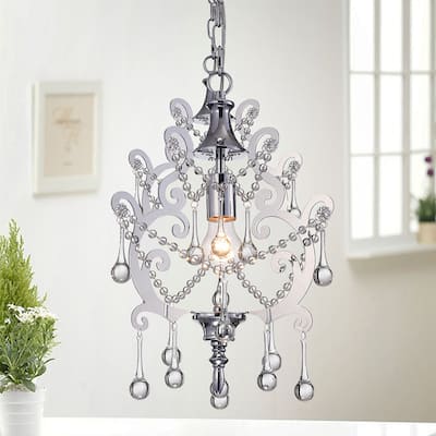 Masalia 1-Light 13-Inch Chrome Mini Chandelier