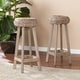 preview thumbnail 1 of 9, SEI Furniture Belize Weathered Grey Wicker Barstool (Set of 2)