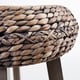 preview thumbnail 10 of 9, SEI Furniture Belize Weathered Grey Wicker Barstool (Set of 2)