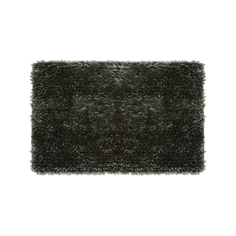 Jean Pierre Mega Butter Chenille 17" x 24" Bath Mat - Charcoal