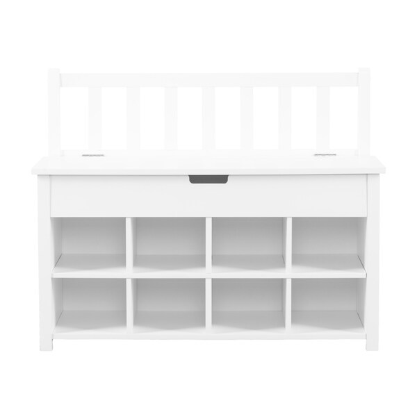 Storage Benches Home Kitchen White Shoe Storage Cubbie Bench