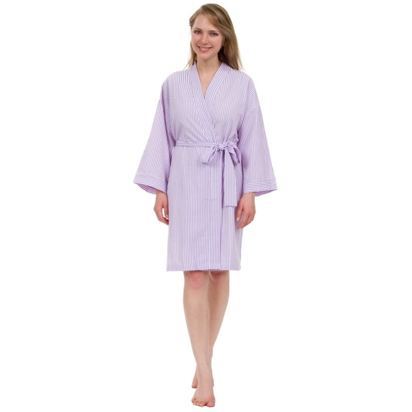 mens seersucker bathrobe