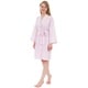 preview thumbnail 17 of 20, Leisureland Women's Classic Striped Seersucker Short Robe