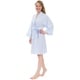 preview thumbnail 9 of 20, Leisureland Women's Classic Striped Seersucker Short Robe