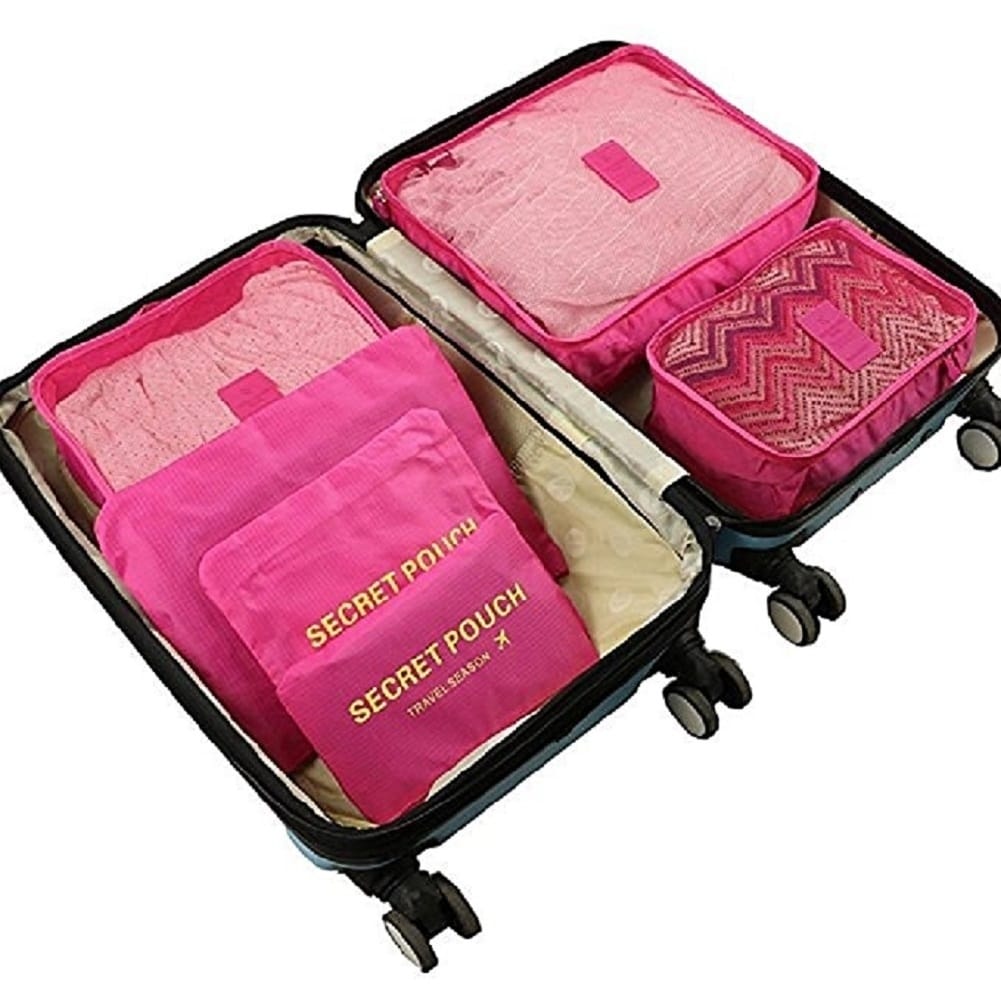 Packing Cubes for Luggage Travel Clothes Storage Bags, Organizer pouch. 6pc set