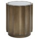 preview thumbnail 2 of 3, Madison Park Ortega Bronze Round Accent Table