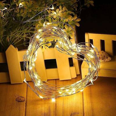 2M 20 LED Waterproof Copper Wire String Lights Battery Operated for Decoration