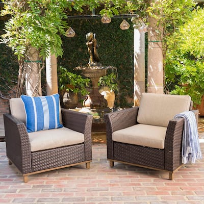 Glenwood Outdoor Club Chair (Set of 2) by Christopher Knight Home