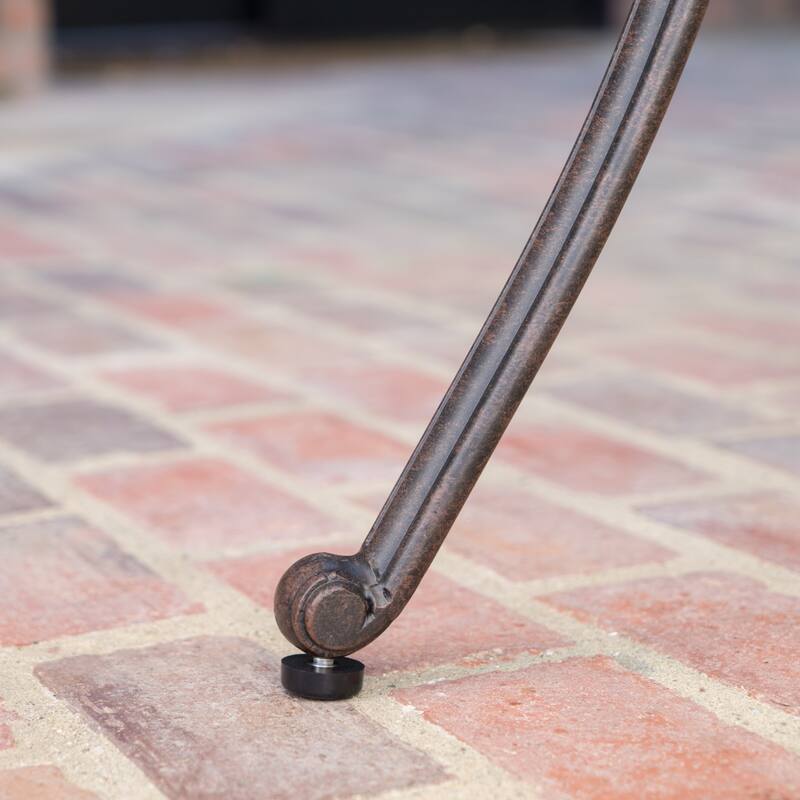 Alfresco Outdoor 37-inch Cast Aluminum Round Bar Table with Umbrella Hole by Christopher Knight Home