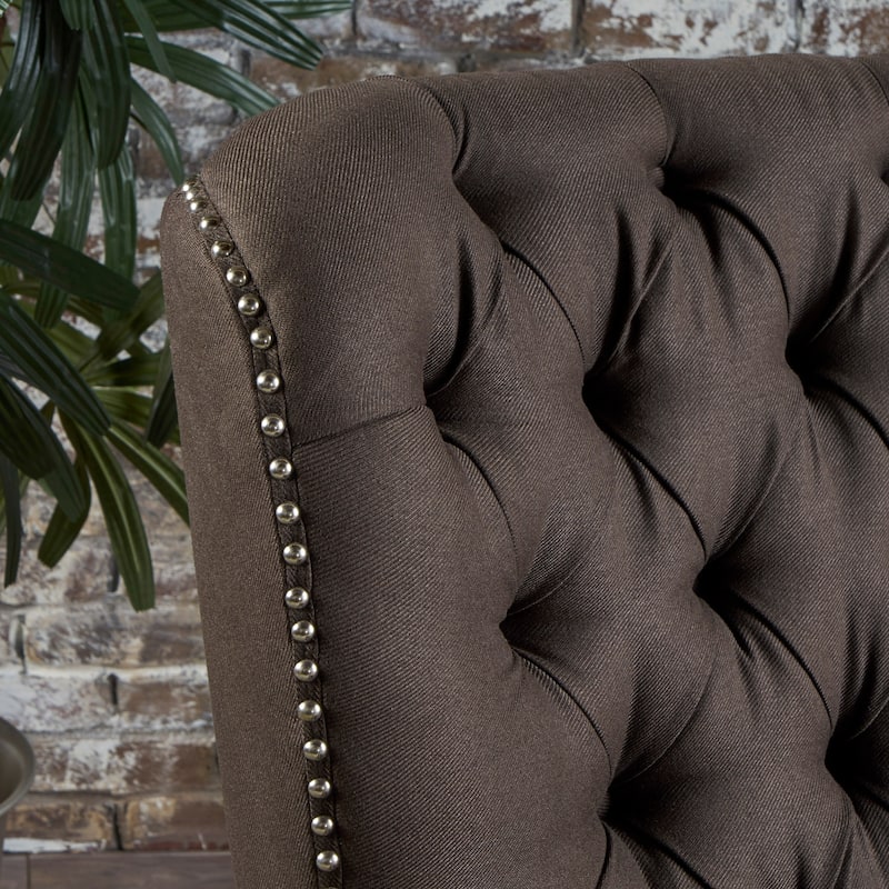 Cerelia Tufted Fabric Recliner by Christopher Knight Home