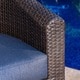 preview thumbnail 17 of 16, Darius Outdoor Wicker Aluminum Swivel Club Chair with Cushion (Set of 2) by Christopher Knight Home