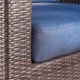 preview thumbnail 16 of 16, Darius Outdoor Wicker Aluminum Swivel Club Chair with Cushion (Set of 2) by Christopher Knight Home