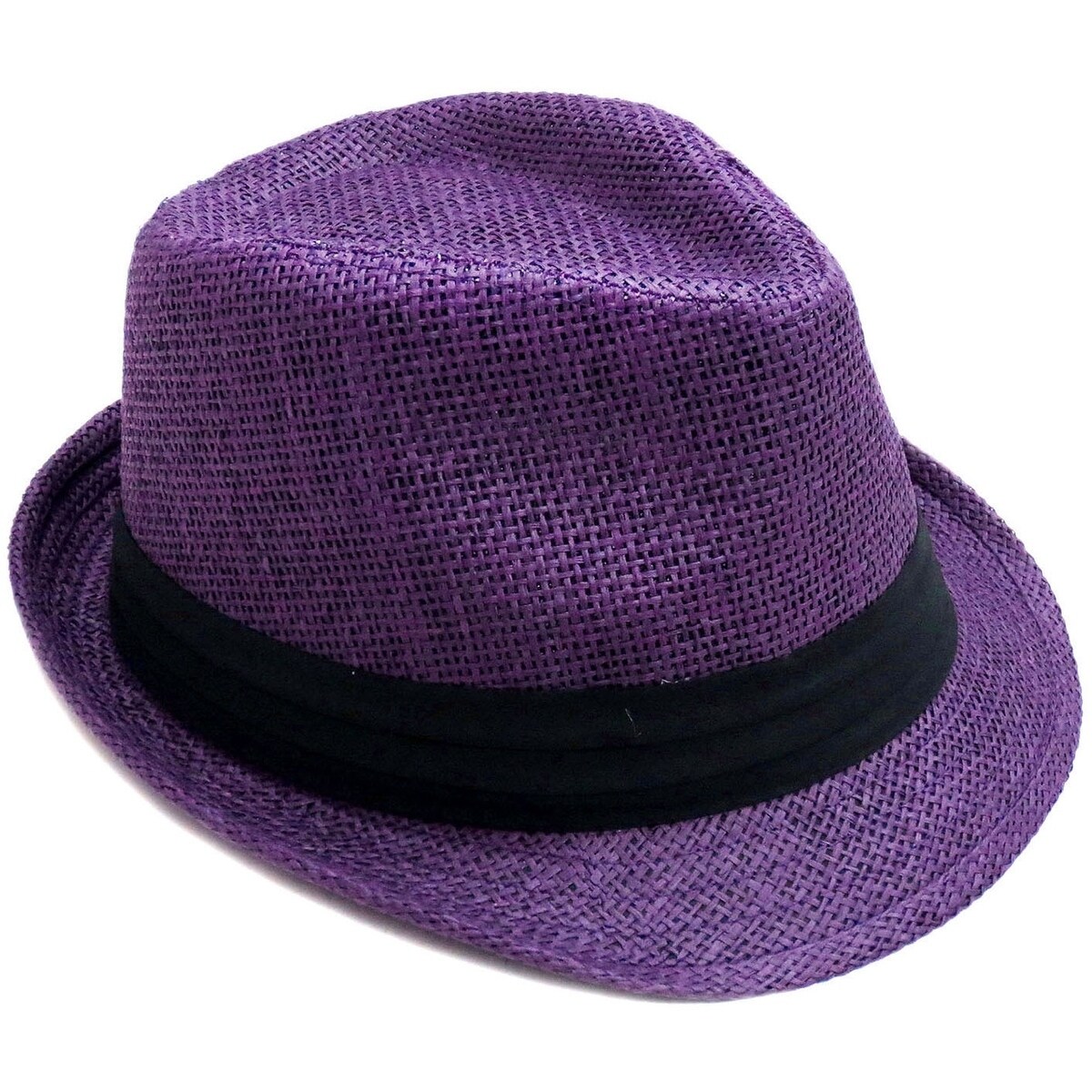 purple fedora hat mens