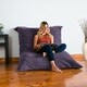 Jaxx Floor Pillow Bean Bag Lounger with Chenille Cover - Thumbnail 4