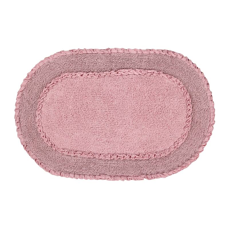 Double Ruffle Bath Rug 24"x40"