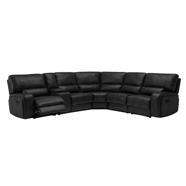Shop Leather Air Match Upholstered Living Room Sectional With