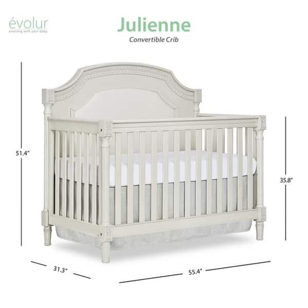 Evolur Julienne 5 in 1 Convertible Crib