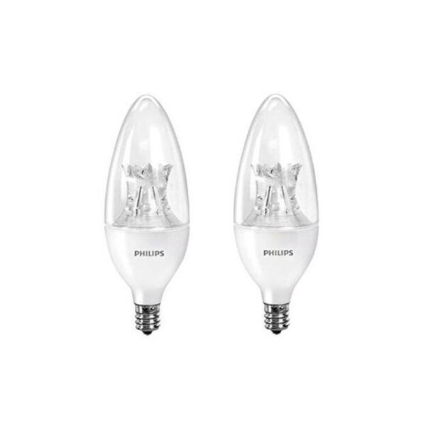 Shop Philips Led Decorative Candle Chandelier Bulb With Warm Glow