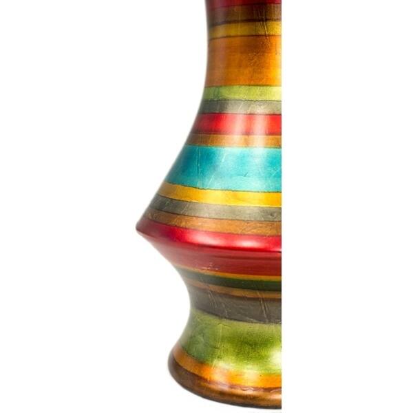 Shop Heather Ann Creations Stripes Decorative Ceramic Floor Vase
