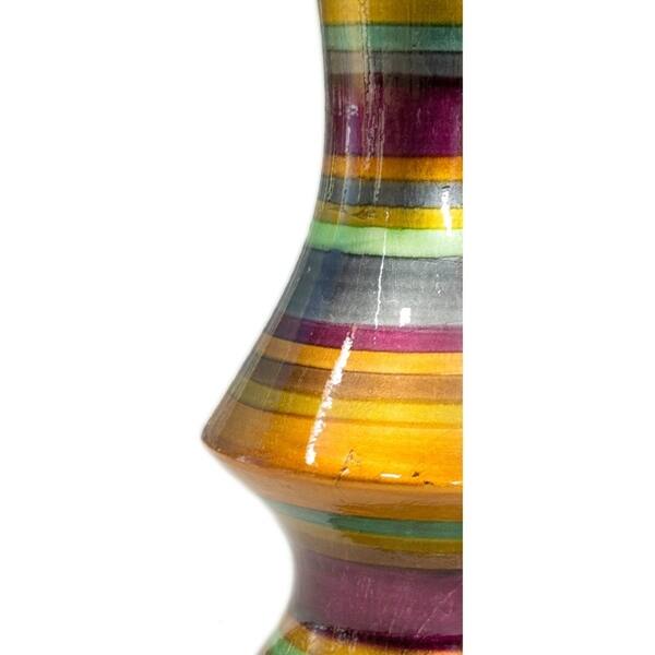 Shop Heather Ann Creations Stripes Decorative Ceramic Floor Vase