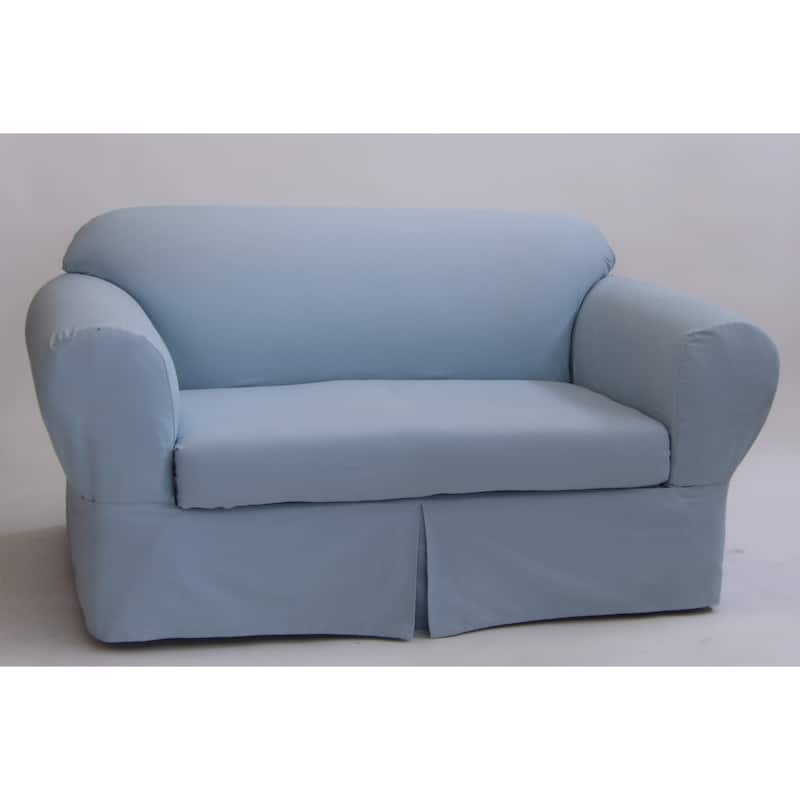 Classic Slipcovers Ten Ounce Cotton Twill Two Piece Loveseat Slipcover