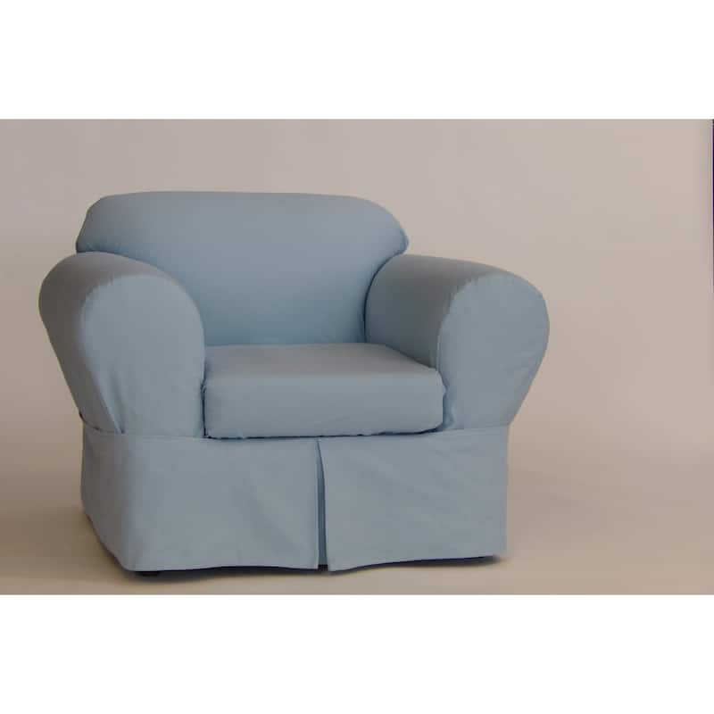 Classic Slipcovers Ten Ounce Cotton Twill Two Piece Chair Slipcover