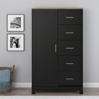 Avenue Greene Commerce Black/Grey Finish Gentleman's Chest. Opens flyout.