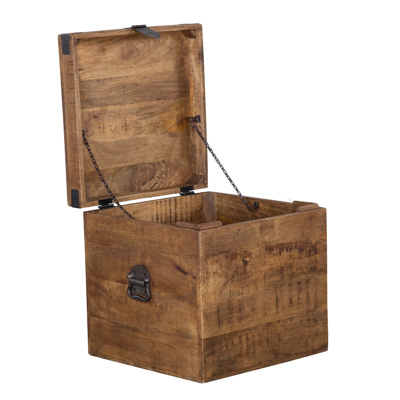 Livingston Solid Wood Square Cube by Kosas Home
