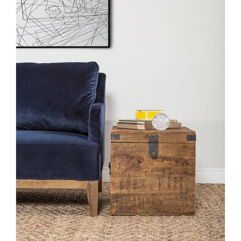 Livingston Solid Wood Square Cube by Kosas Home