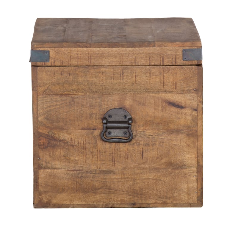 Livingston Solid Wood Square Cube by Kosas Home