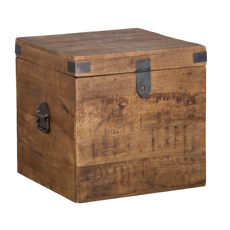 Livingston Solid Wood Square Cube by Kosas Home